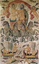 The Triumph of Neptune and Amphitrite, fragment of pavement, from Constantine, Algeria